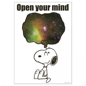 Eureka® Peanuts® NASA Open Your Mind Poster, 13" x 19"