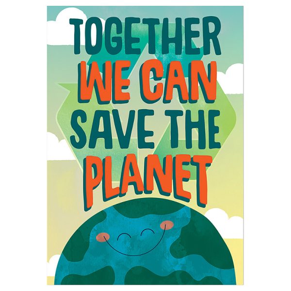 EUREKA Together We Can Save the Planet Poster, 13" x 19"