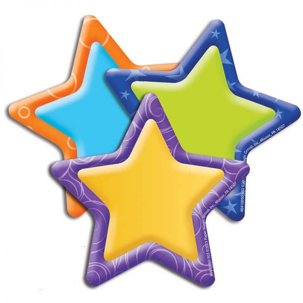 Eureka® Color My World Stars Assorted Paper Cut Outs