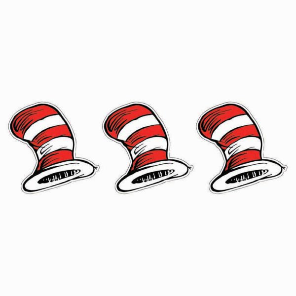 Eureka® The Cat in the Hat™ Hats Paper Cut-Outs, 36 Per Pack, 3 Packs