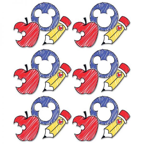 Eureka® Mickey Color Pop! Paper Cut Outs, 36 Per Pack, 3 Packs