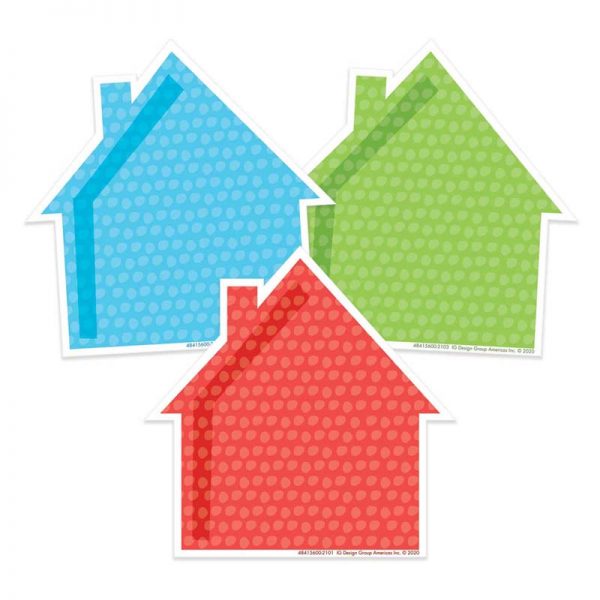 Eureka® A Teachable Town Assorted Houses Paper Cut-Outs, Pack of 36