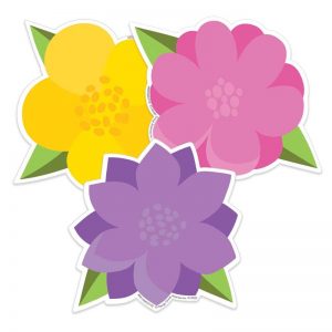 Eureka® A Teachable Town Flowers Paper Cut-Outs, Pack of 36