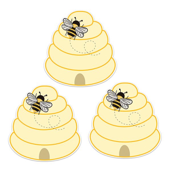 EUREKA The Hive Beehive Paper Cut-Outs, 36 Per Pack, 3 Packs