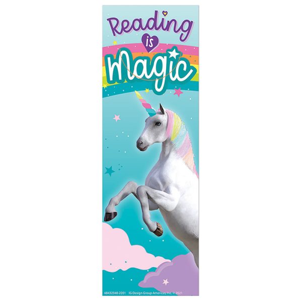 EUREKA Unicorn Reading is Magic Bookmarks, Pack of 36