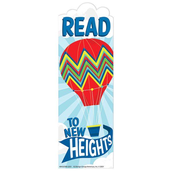 EUREKA Hot Air Balloon New Heights Bookmarks, Pack of 36
