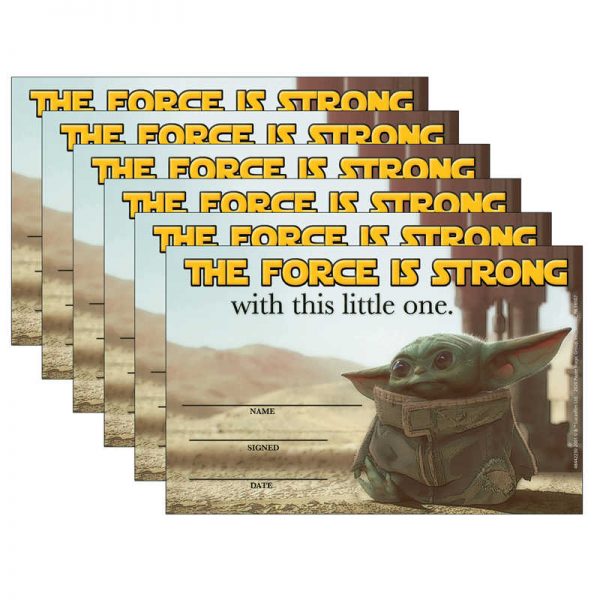 Eureka® Star Wars™ The Mandalorian Recognition Award, 36 Per Pack, 6 Packs