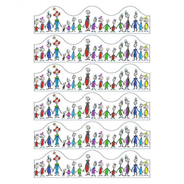 Eureka® Dr. Seuss™ Whoville Whos Deco Trim®, 37 Feet Per Pack, 6 Packs