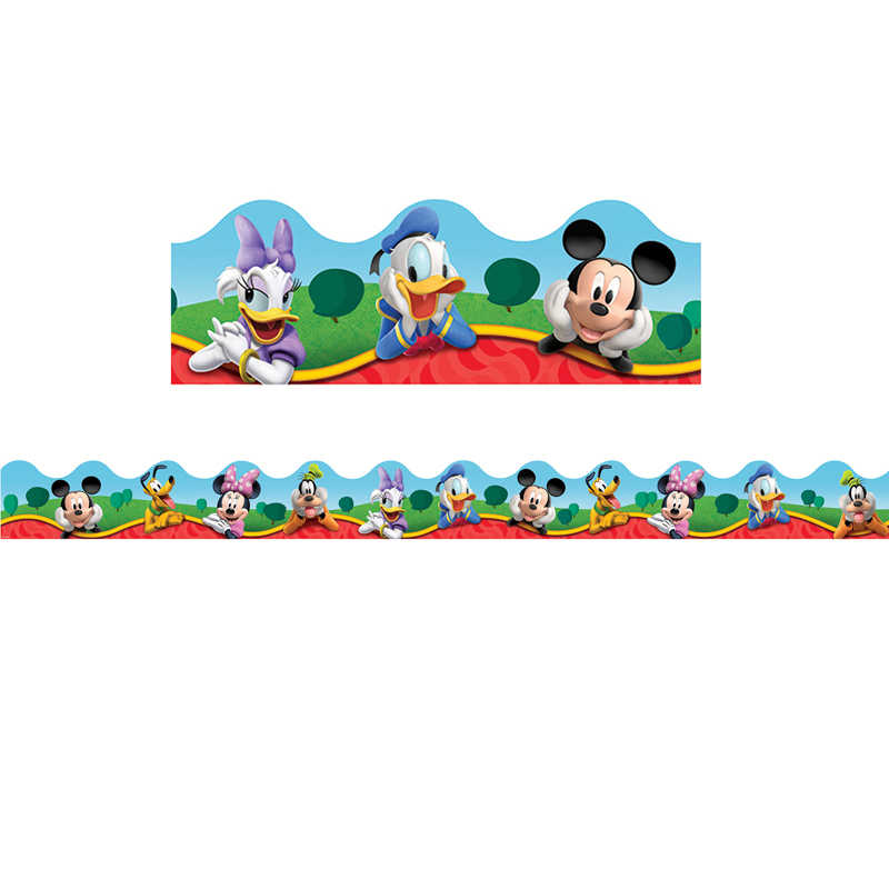 37 Feet Eureka EU-845140 Mickey Mouse Clubhouse Characters Deco Trim 