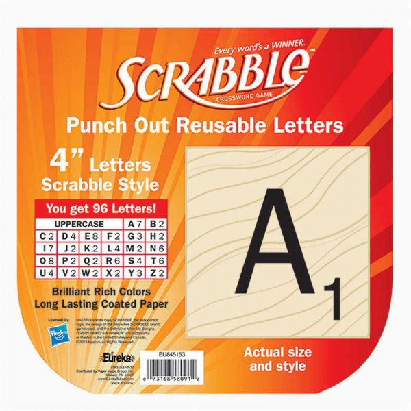 Eureka® Scrabble™ Letters Deco Letters