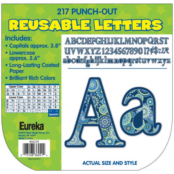Eureka® Blue Harmony Circle Letters Deco Letters