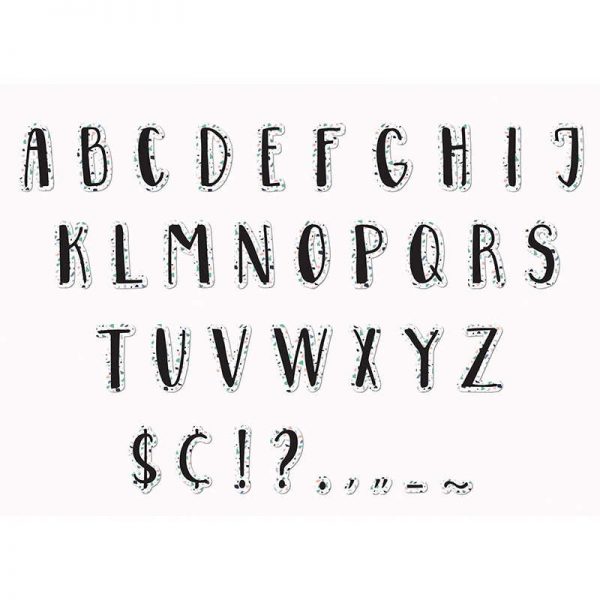 Eureka® Simply Sassy - White Terrazzo Deco Letters