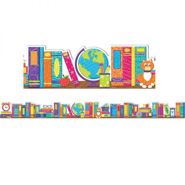 Eureka® Color My World Books Extra Wide Deco Trim, 37 Feet