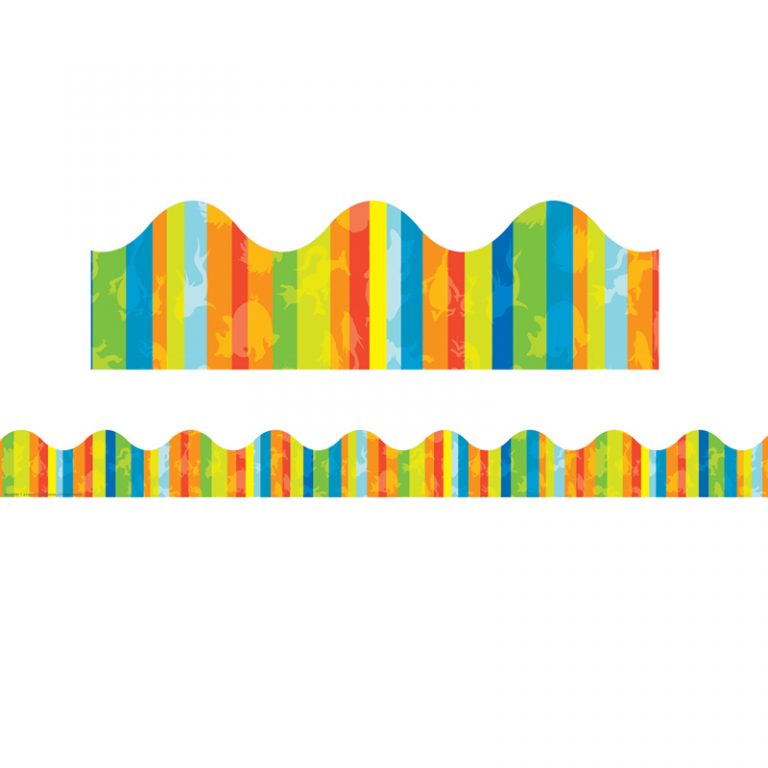 Eureka® Dr. Seuss™ Fashion-Stripes Extra Wide Deco Trim®, 37 Feet