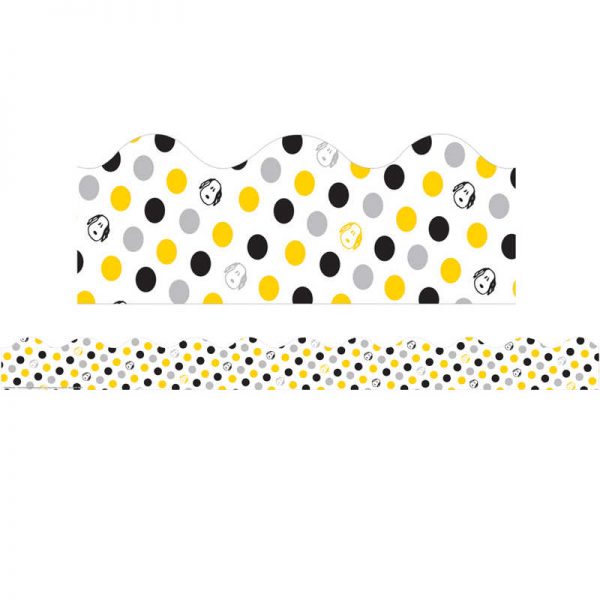 Eureka® Peanuts® Touch of Class Dots Deco Trim® Extra Wide Die Cut