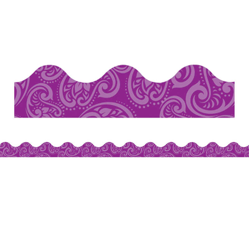 Eureka® Positively Paisley Purple Tonal Deco Trim®, 37 Feet