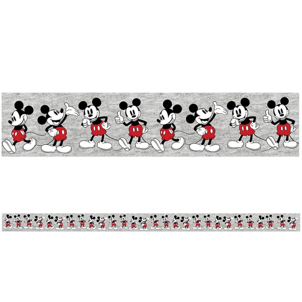 EUREKA Mickey Mouse® Throwback Mickey Poses Deco Trim®, 37 Feet