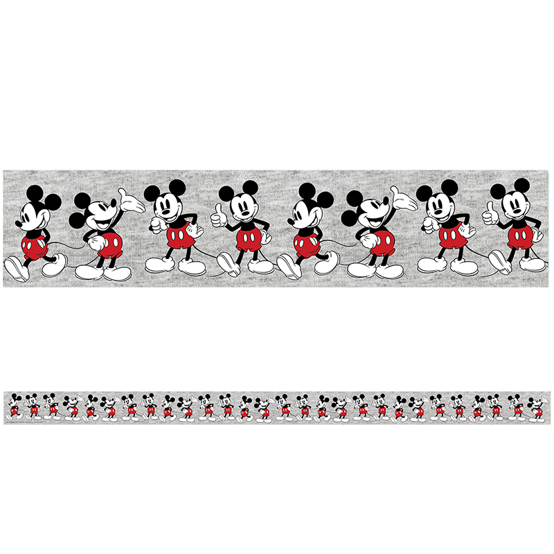 EUREKA Mickey Mouse® Throwback Mickey Poses Deco Trim®, 37 Feet