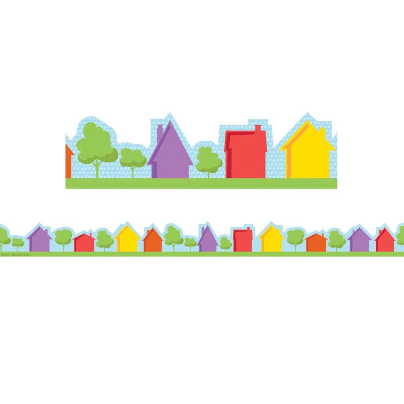 Eureka® A Teachable Town Street Deco Trim Extra Wide, 37 Feet