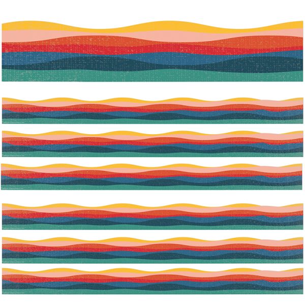 EUREKA Adventurer Golden Hour Extra Wide Deco Trim®, 37 Feet Per Pack, 6 Packs