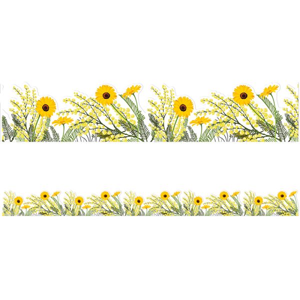 EUREKA The Hive Floral Extra Wide Deco Trim®, 37 Feet