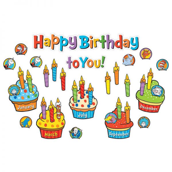Eureka® Dr. Seuss™ Birthday Mini Bulletin Board Set