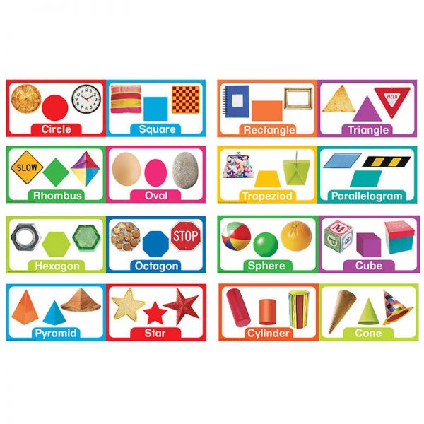Eureka® Shapes and Solids Mini Bulletin Board Sets