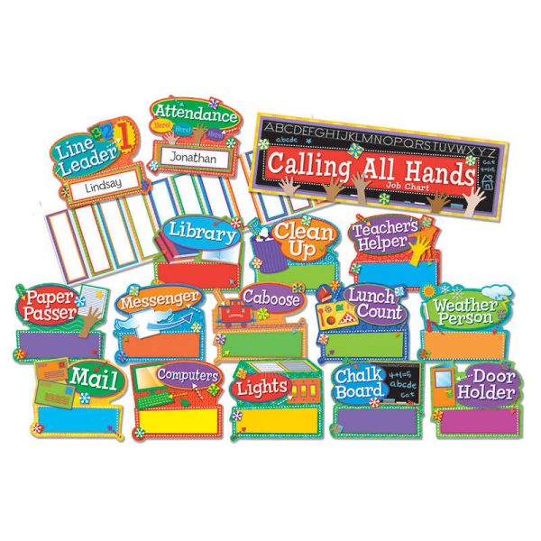 Eureka® Hands on Management Job Chart Mini Bulletin Board Sets