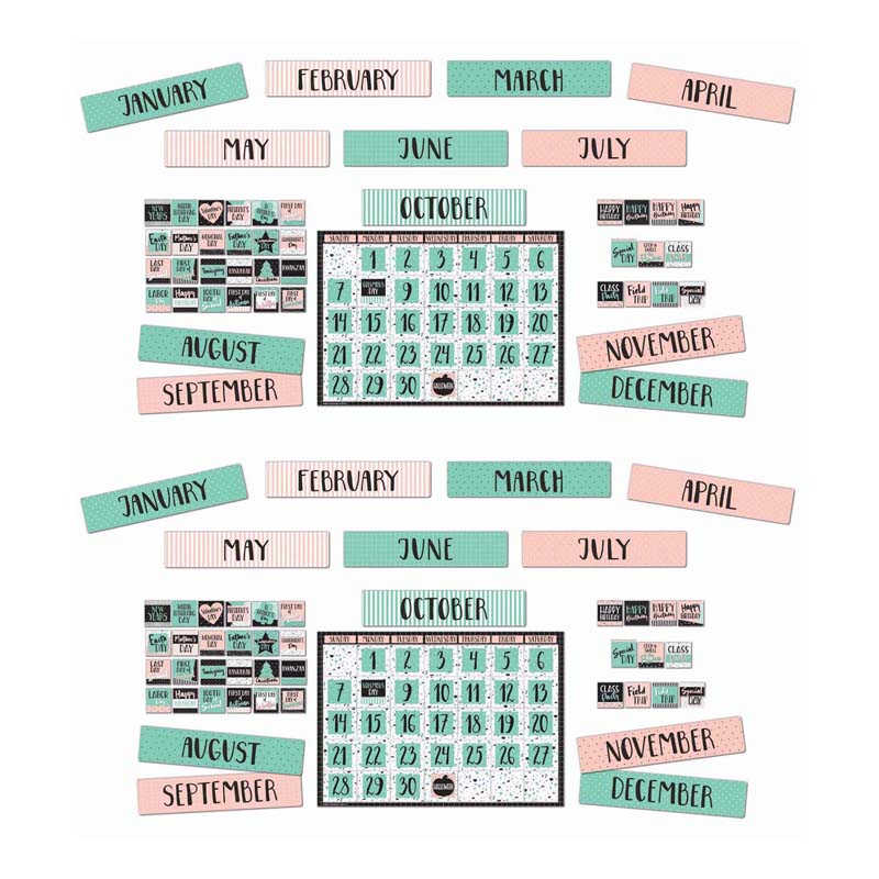 Eureka® Simply Sassy Calendar Bulletin Board Set, 2 Sets