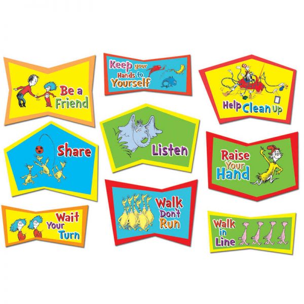 Eureka® Dr. Seuss™ Classroom Rules Bulletin Board Set