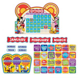 Eureka® Mickey Mouse Clubhouse® Calendar Bulletin Board Set