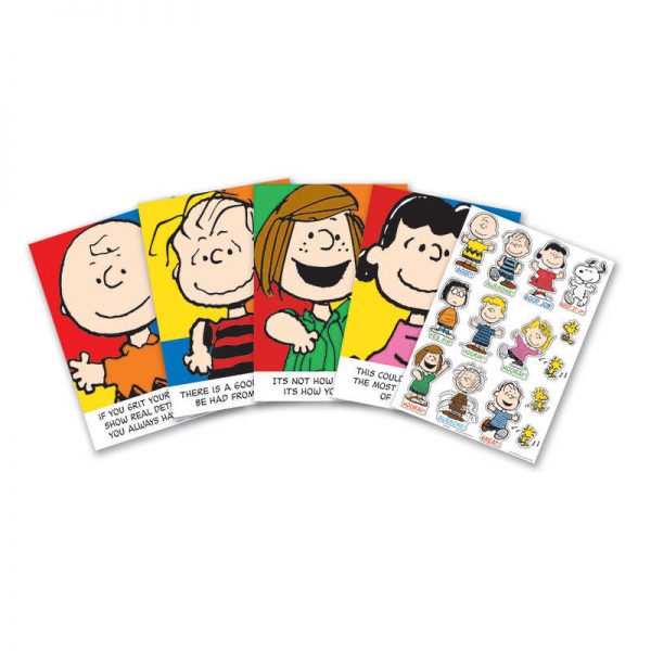 Eureka® Peanuts Characters & Motivational Phrases Bulletin Board Set