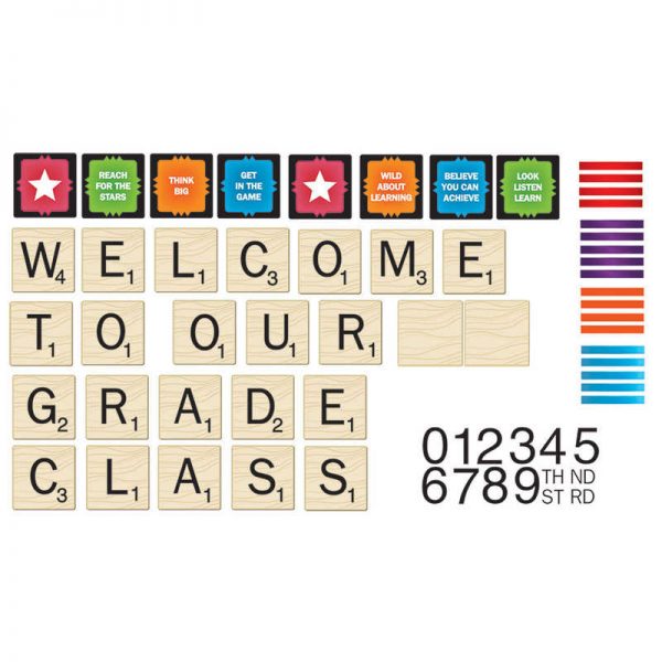 Eureka® Scrabble™ Welcome to Our Class Mini Bulletin Board Set