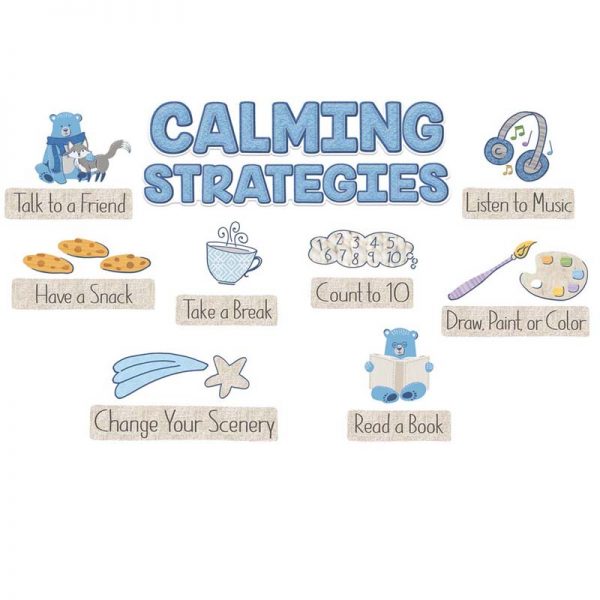 Eureka® A Close-Knit Class Calming Strategies Mini Bulletin Board Set