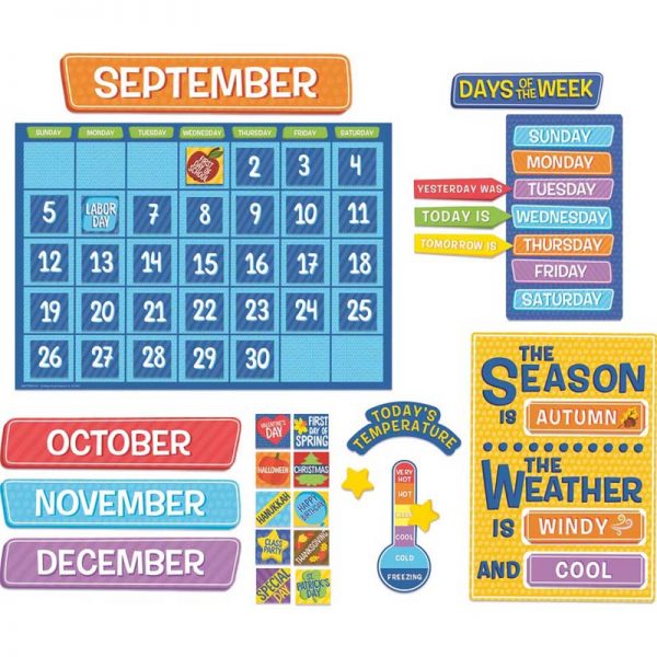 Eureka® A Teachable Town Calendar Set Bulletin Board Set