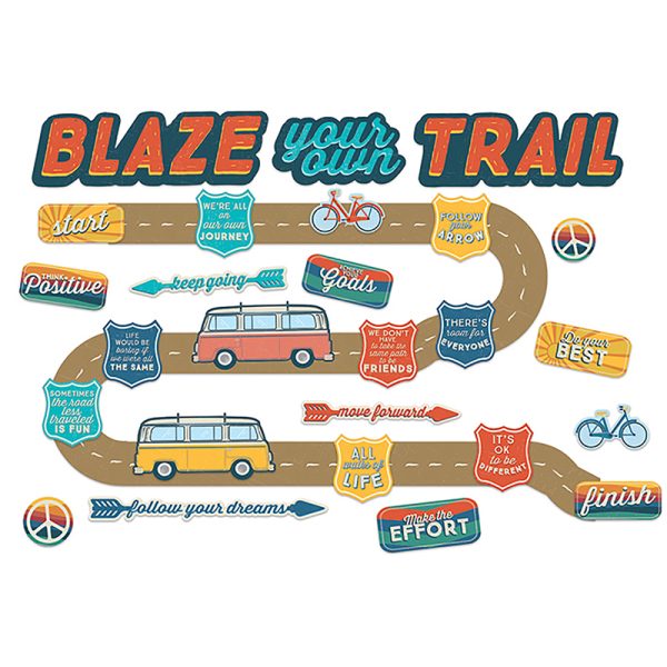 EUREKA Adventurer Blaze Your Own Trail Mini Bulletin Board Set
