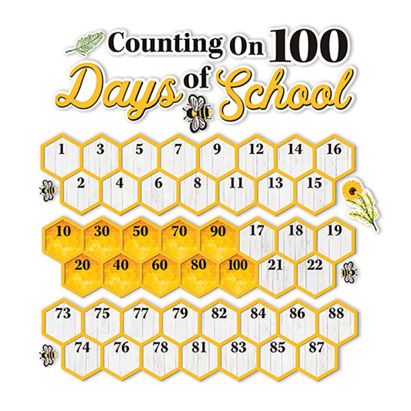 EUREKA The Hive 100 Days Mini Bulletin Board Set