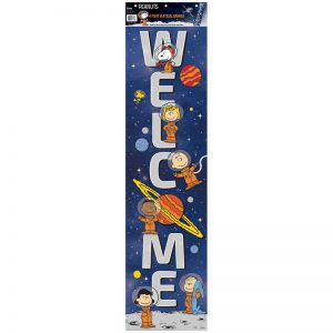 Eureka® Peanuts® NASA Welcome Vertical Banner, 12" x 45"