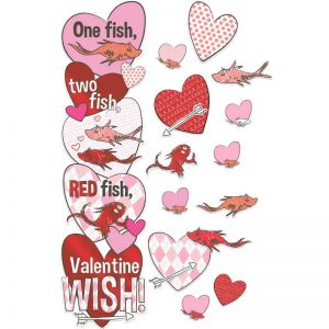 Eureka® Dr. Seuss™ One Fish, Two Fish Valentine's Day Wish All-In-One Door Decor Kit