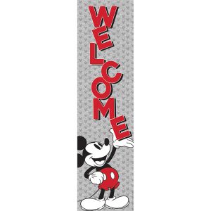 EUREKA Mickey Mouse® Throwback Welcome Vertical Banner, 12" x 45"