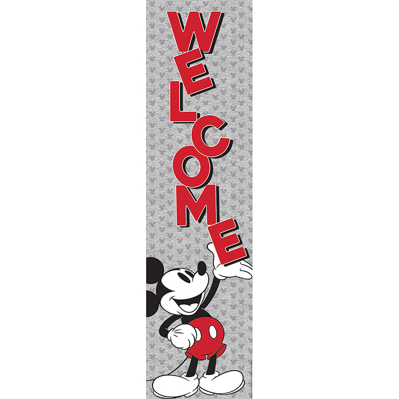 EUREKA Mickey Mouse® Throwback Welcome Vertical Banner, 12″ x 45″