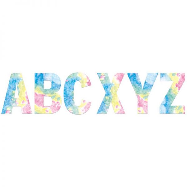 Eureka Fluorescent Tie-Dye 7" Deco Letters