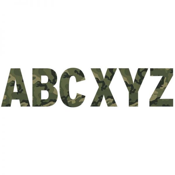 Eureka Classic Camo 7" Deco Letters
