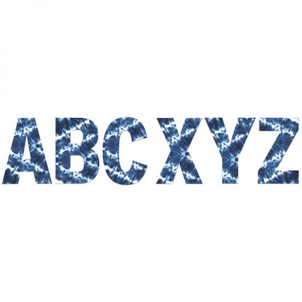 Eureka Shibori Tie-Dye 7" Deco Letters