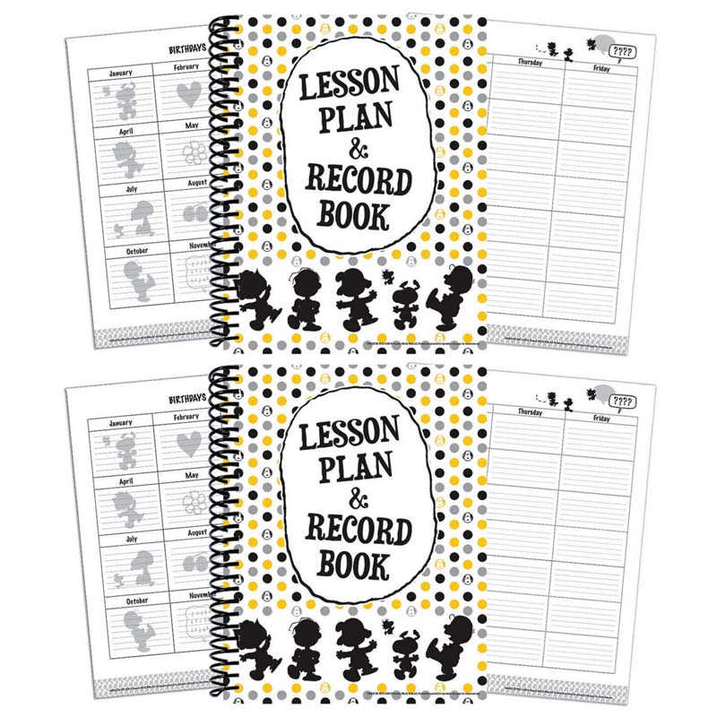 Eureka® Peanuts® Touch of Class Lesson Plan & Record Book, Pack of 2
