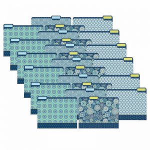 Eureka® Blue Harmony File Folders, 4 Per Pack, 6 Packs