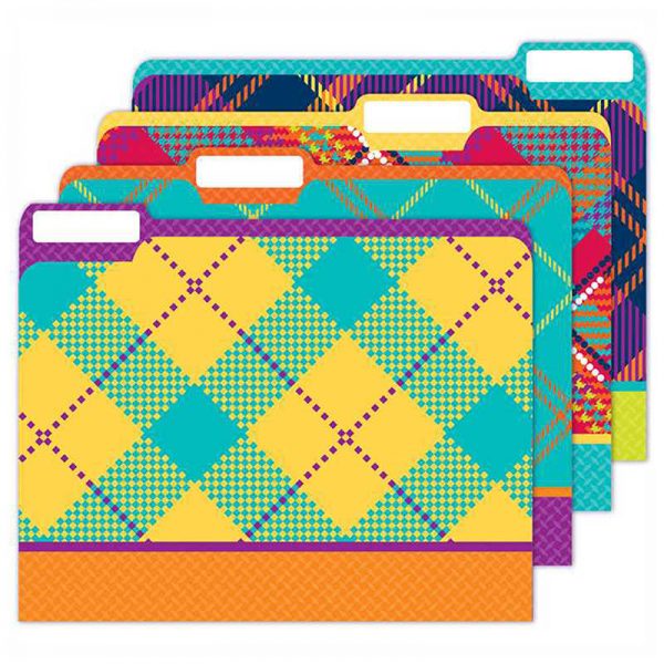 Eureka® Plaid Attitude File Folders