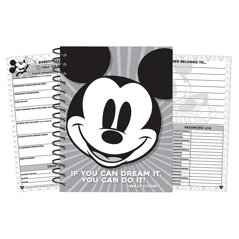 EUREKA Mickey Mouse® Throwback Lesson Plan Spiral Bound Book