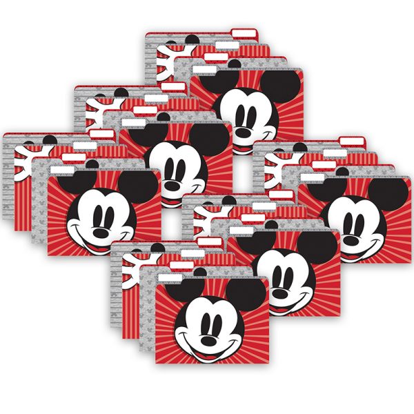 EUREKA Mickey Mouse® Throwback File Folders, 4 Per Pack, 6 Packs