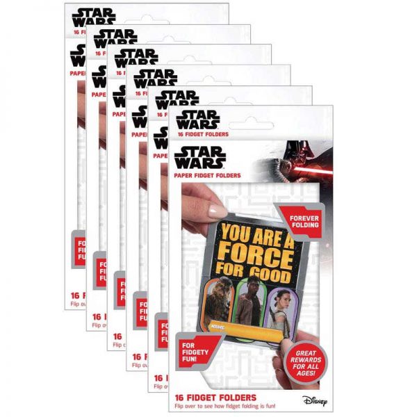 Eureka® Fidget Folders, Star Wars™, 16 Per Pack, 6 Packs